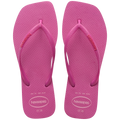 Women's Slim Square Logo Pop Up Flip Flops - ROSE GUM