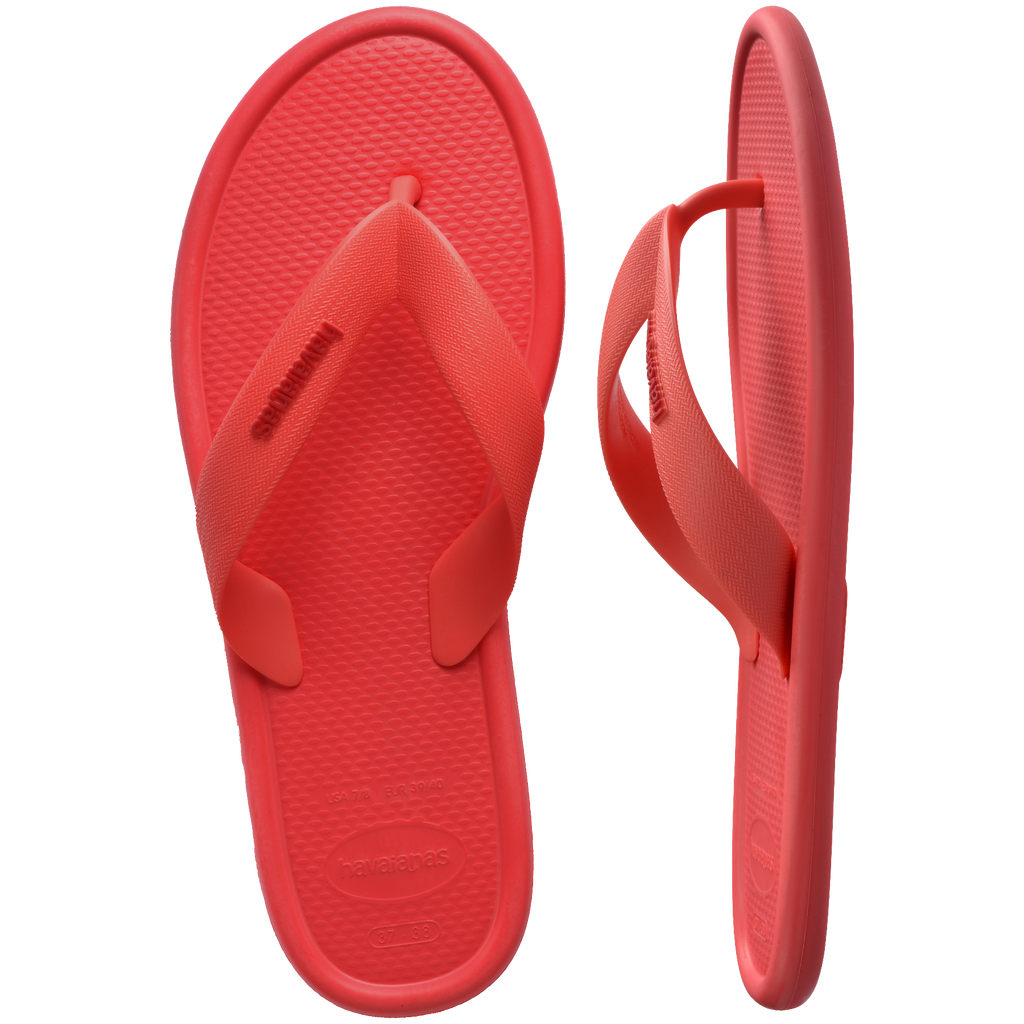 Women's Puffed Up Flip Flops - TROPICAL CORAL