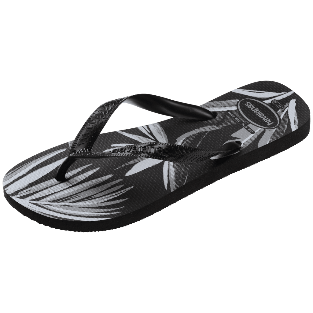 Men's Aloha Flip Flops - Black/Black/Grey