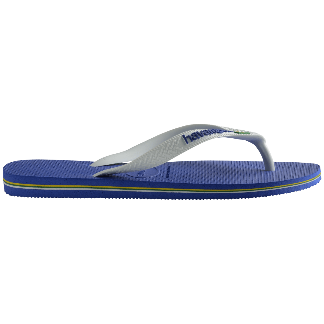 Men's Brazil Logo Flip Flops - Marine Blue