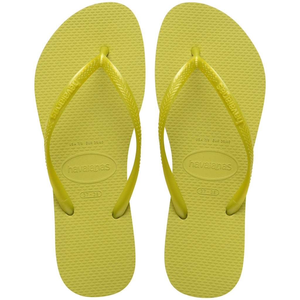 Women's Slim Flip Flops - Wild Lime