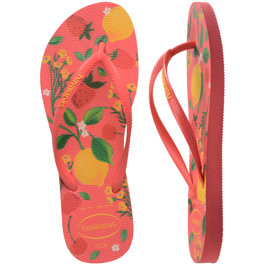 Women's Summer Bliss Slim Flip Flops - TROPICAL CORAL