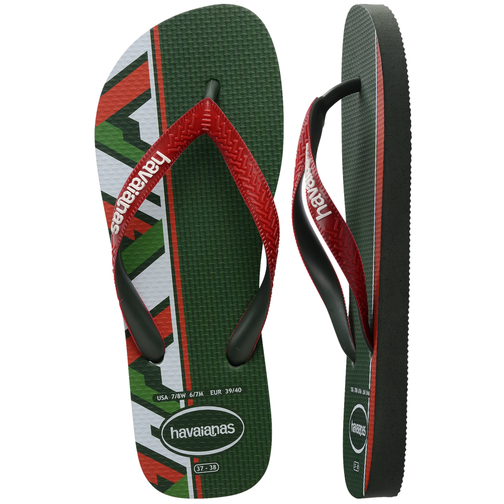 Men's Top Nations II Flip Flops - Mexico