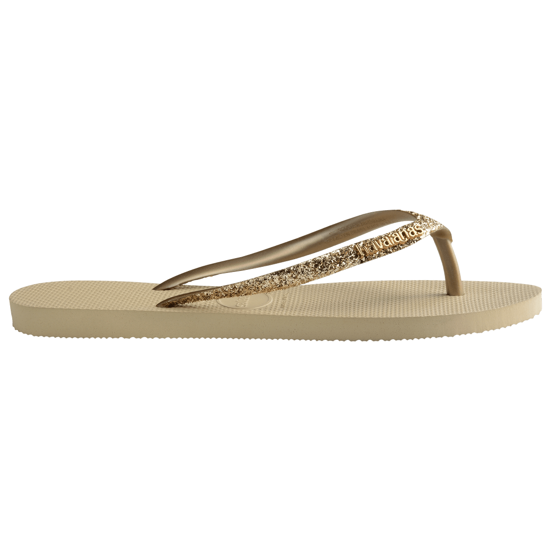 Women's Slim Glitter II Flip Flop - Brown
