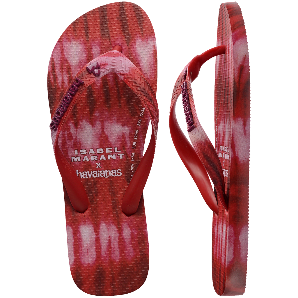 Women's Isabel Marant Top Ikat Flip Flops - Red
